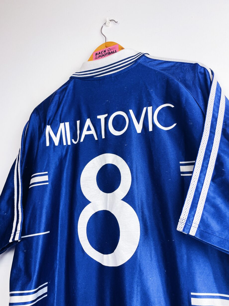 maillot vintage du Real Madrid 1998/1999 extérieur floqué Mijatovic