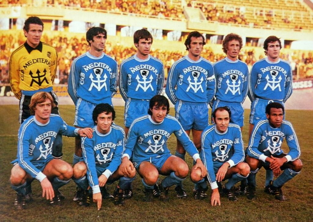 maillot vintage du SC Bastia 1976/1979