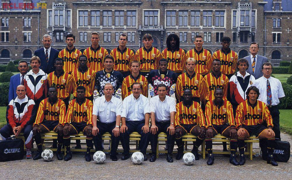 maillot vintage domicile du RC Lens 1994/1995