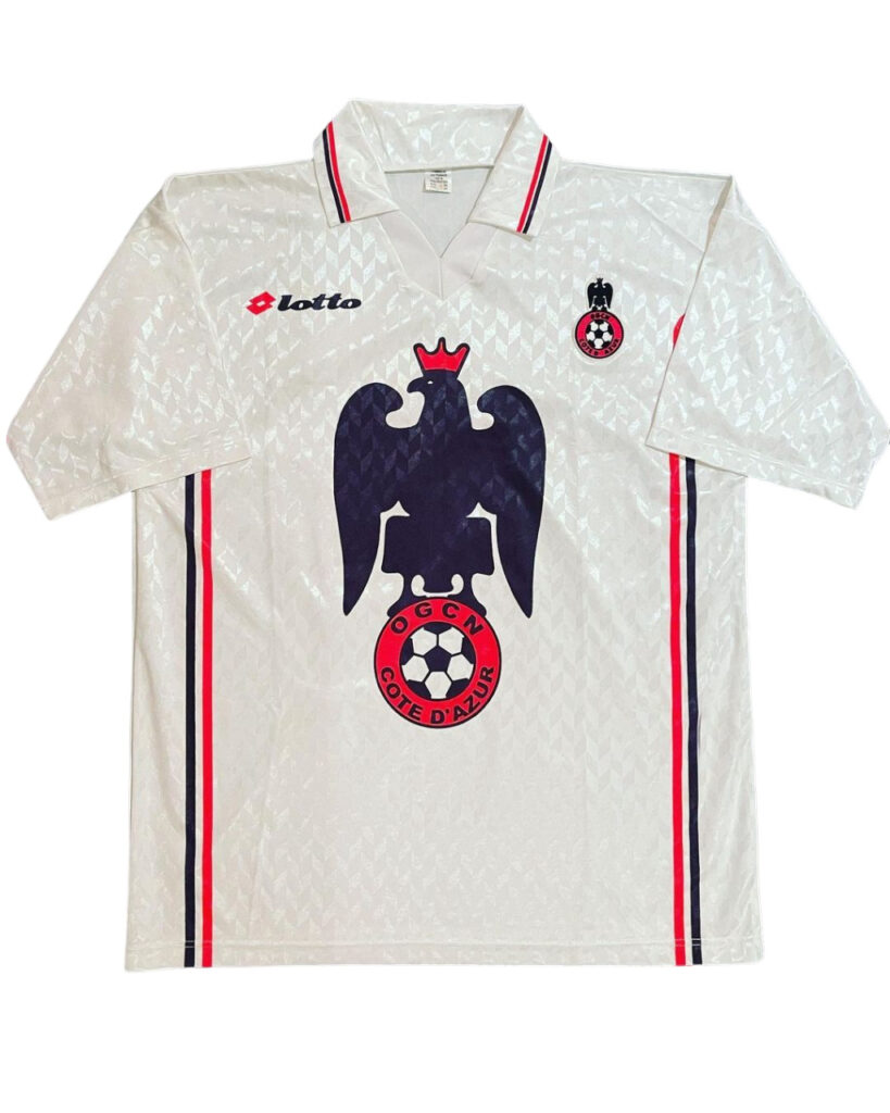 maillot vintage extérieur de l'OGC Nice 1999/2000