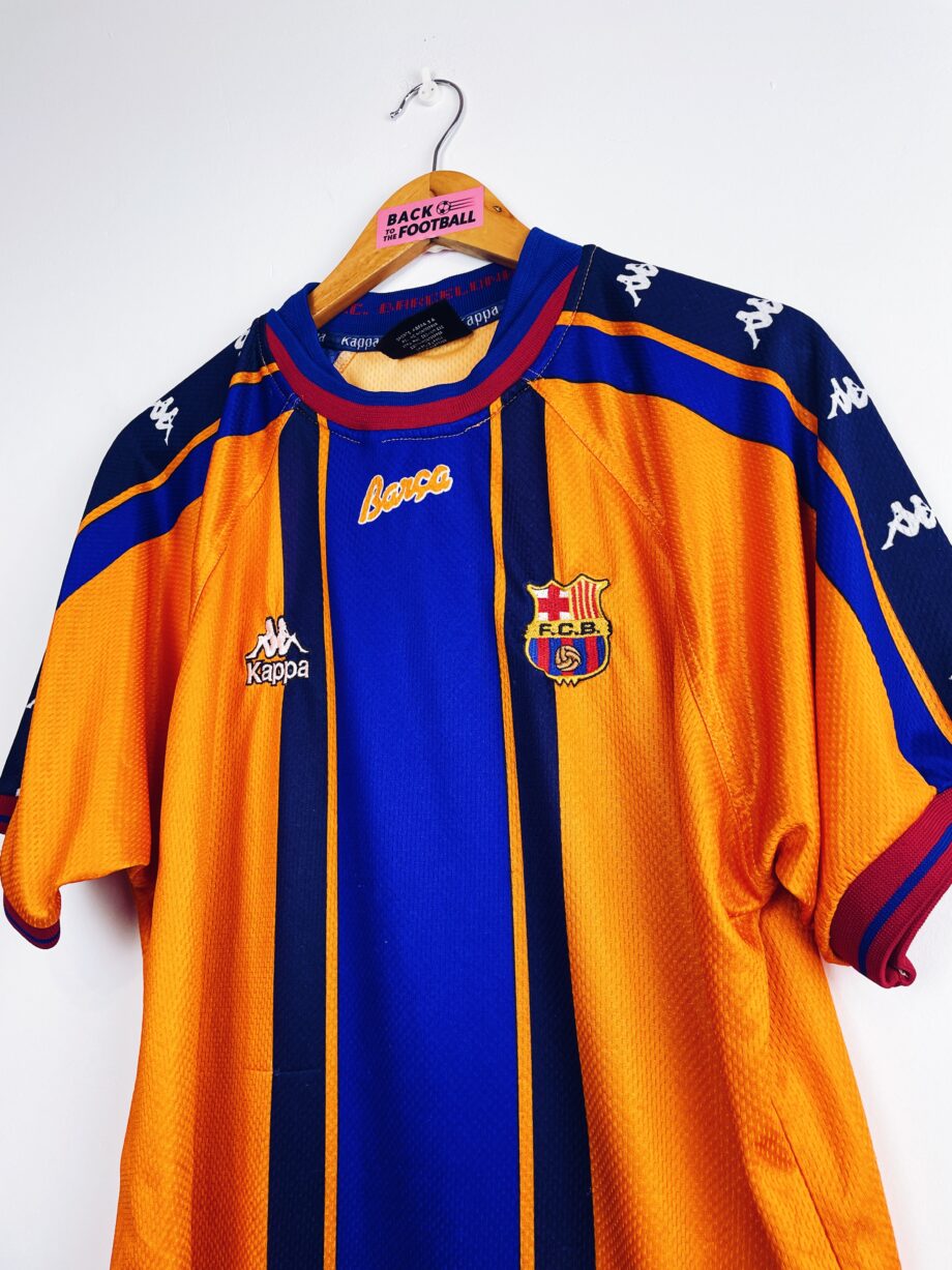 maillot vintage extérieur du FC Barcelone 1997/1998