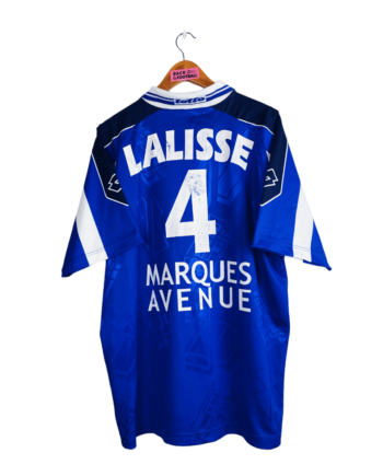 maillot vintage domicile de l'ESTAC Troyes 1999/2000 préparé (match issue) pour Lalisse #4