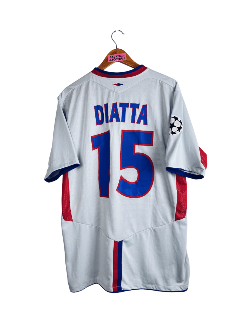 maillot vintage third de l'OL 2004/2005 préparé (match issue) pour Diatta #15 lors d'un match d'UCL