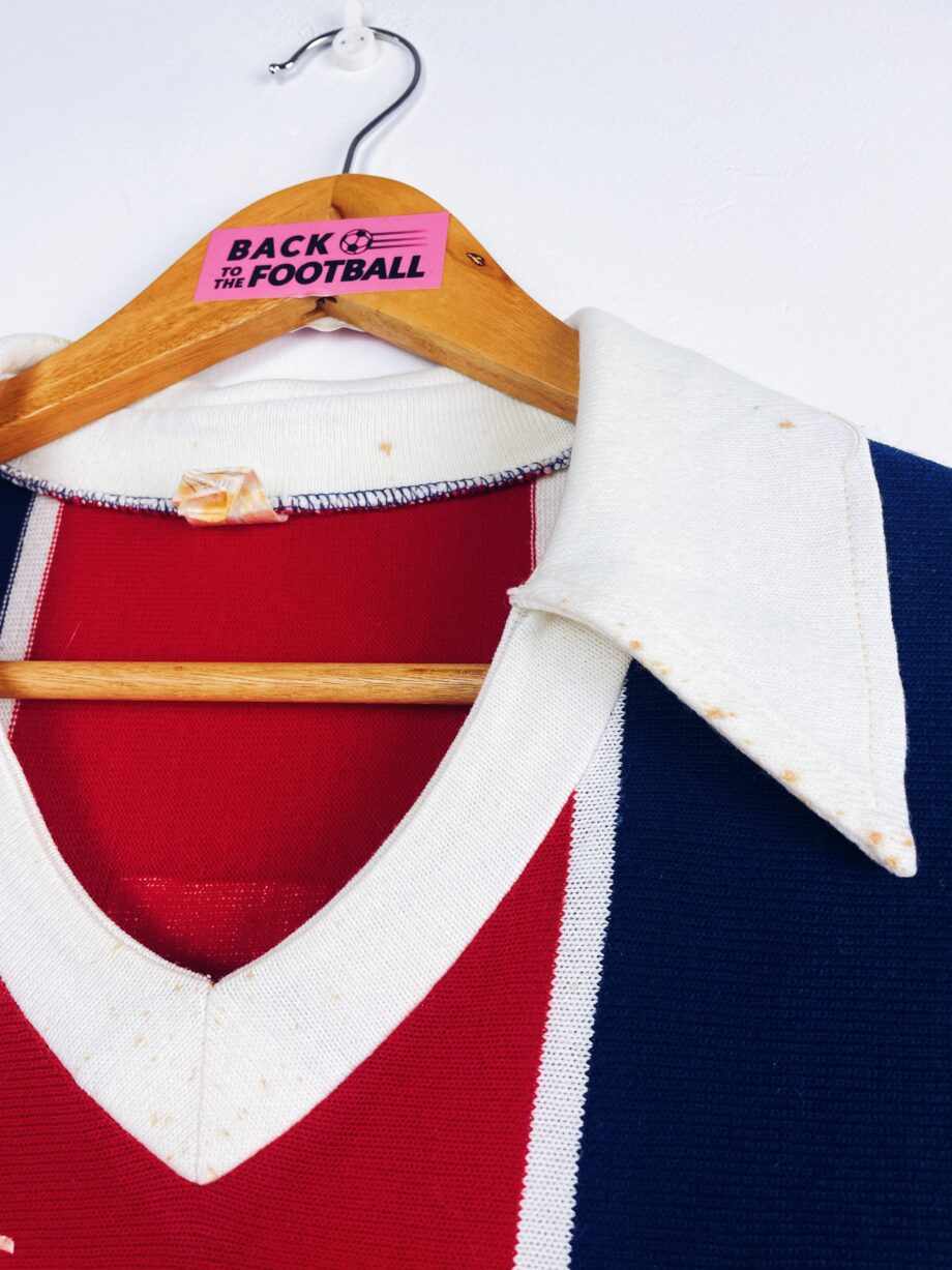 maillot vintage du PSG 1980/1985 préparé (match issue) ou porté (match worn)