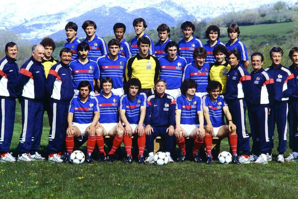 maillot vintage de l'équipe de France 1984
