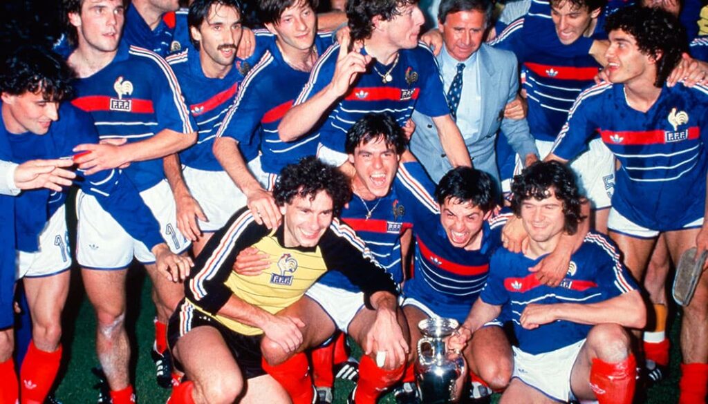 maillot vintage de l'équipe de France 1984