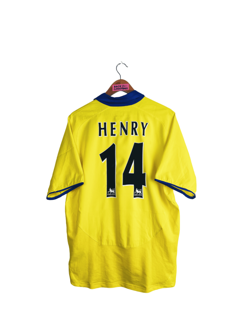 maillot vintage extérieur d'Arsenal 2003/2004 floqué Henry #14
