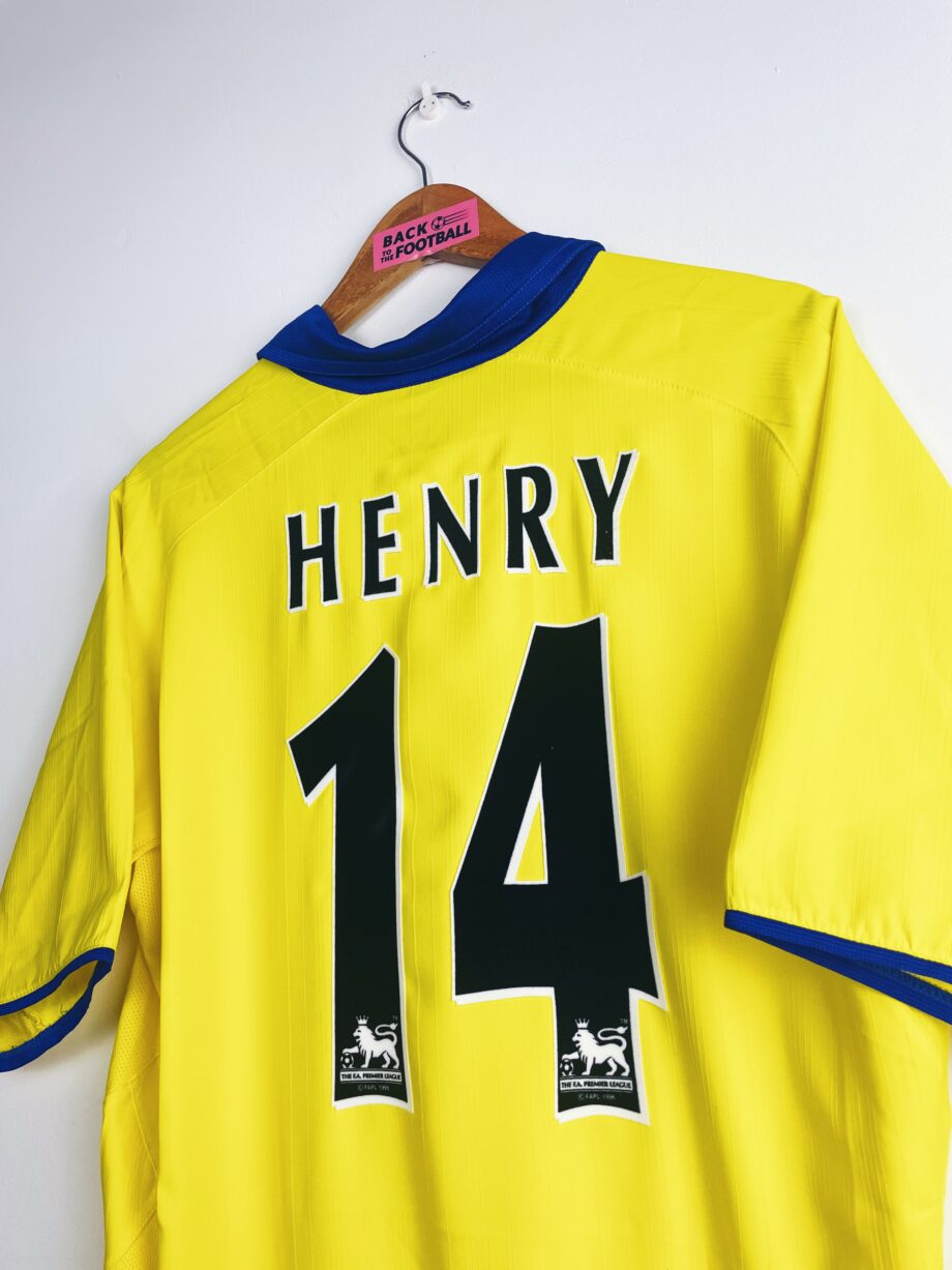 maillot vintage extérieur d'Arsenal 2003/2004 floqué Henry #14