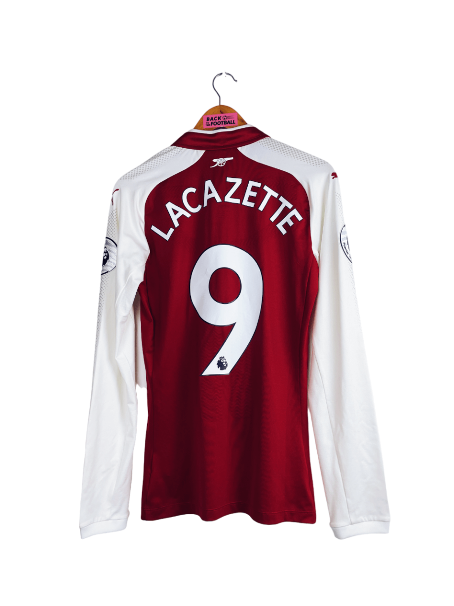 maillot vintage domicile d'Arsenal 2017/2018 manches longues préparé (match issue) pour Lacazette