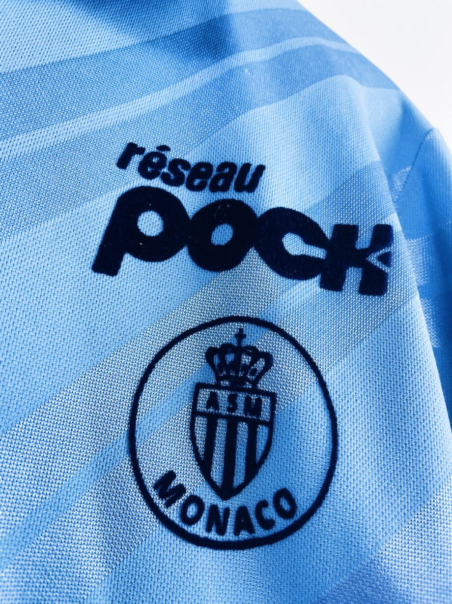 maillot vintage 4th de l'AS Monaco 1989/1990 manches longues préparé (match issue)