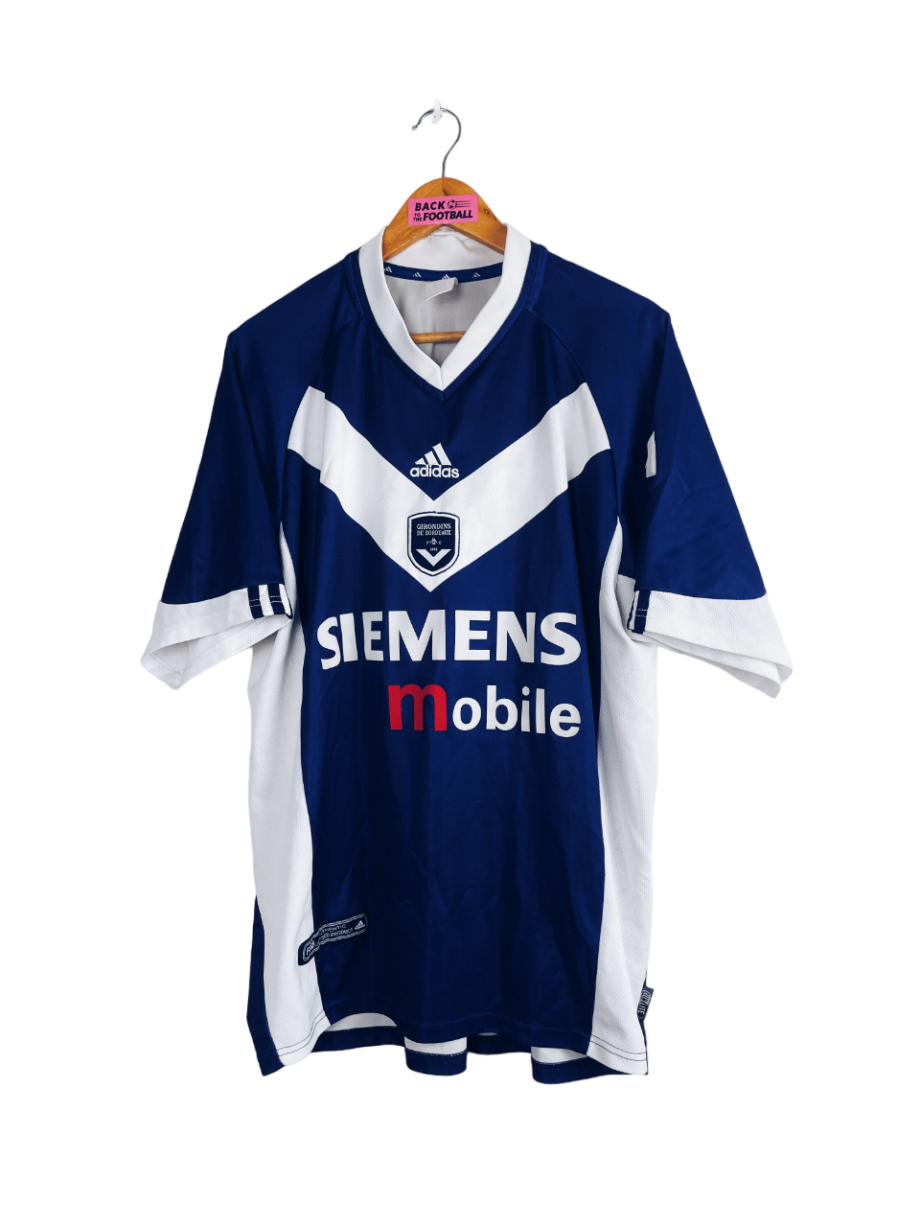 maillot vintage domicile des Girondins de Bordeaux 2001/2003 floqué Pauleta