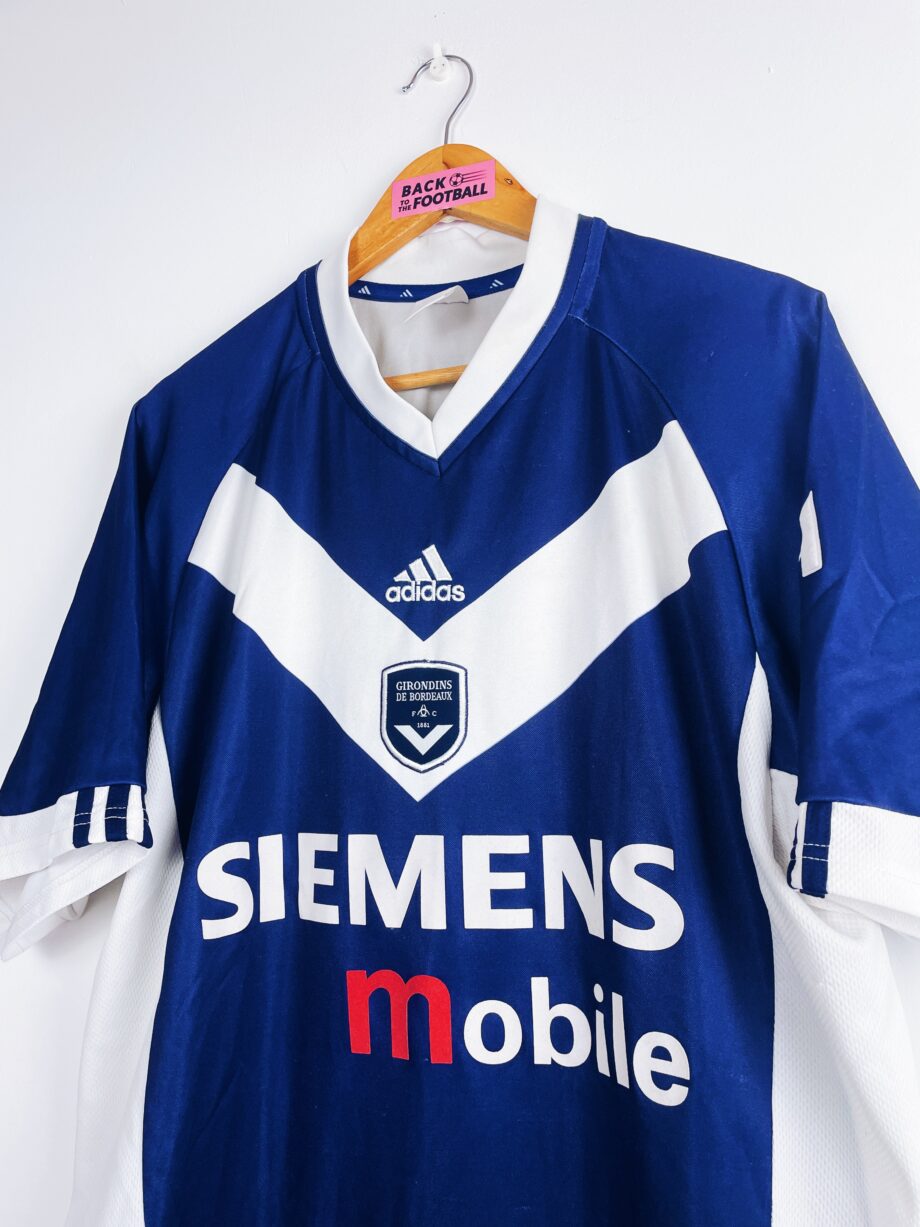 maillot vintage domicile des Girondins de Bordeaux 2001/2003 floqué Pauleta