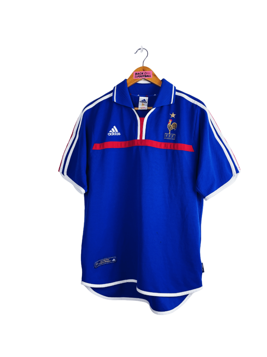 maillot vintage de l'équipe de France 2000 utilisé pour l'Euro