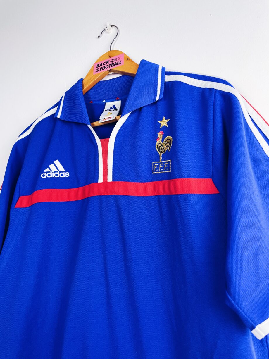 maillot vintage de l'équipe de France 2000 utilisé pour l'Euro