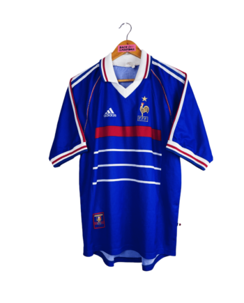 maillot vintage domicile de l'équipe de France 1998 utilisé pour la Coupe du Monde