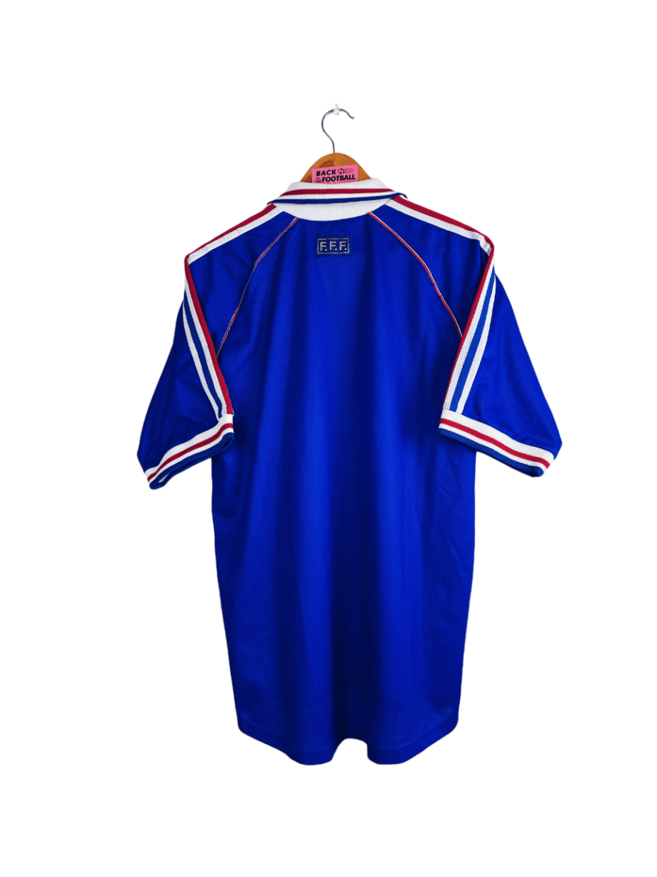 maillot vintage domicile de l'équipe de France 1998 utilisé pour la Coupe du Monde