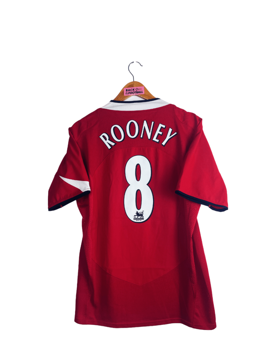 maillot vintage domicile de Manchester United 2004/2006 floqué Rooney #8