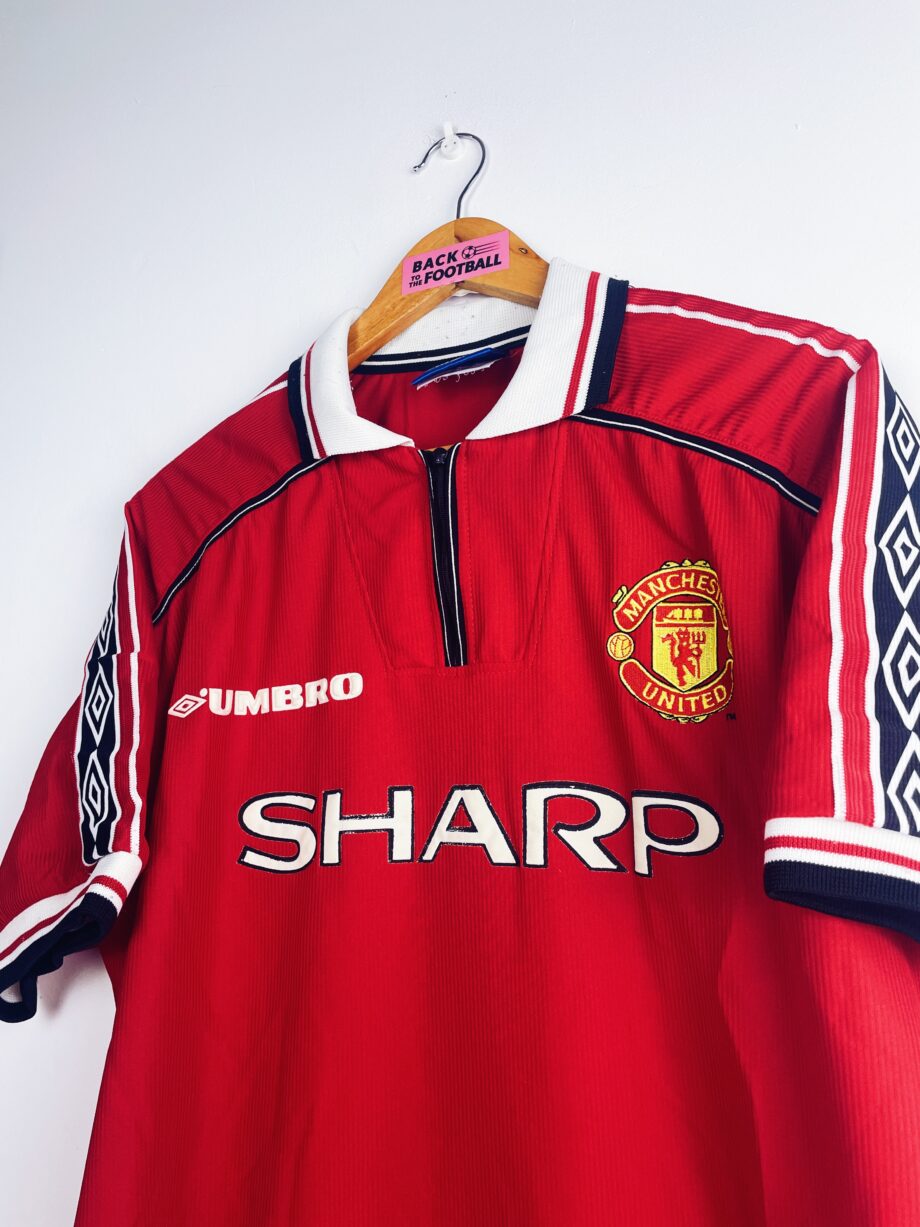 maillot vintage domicile de Manchester United 1998/2000