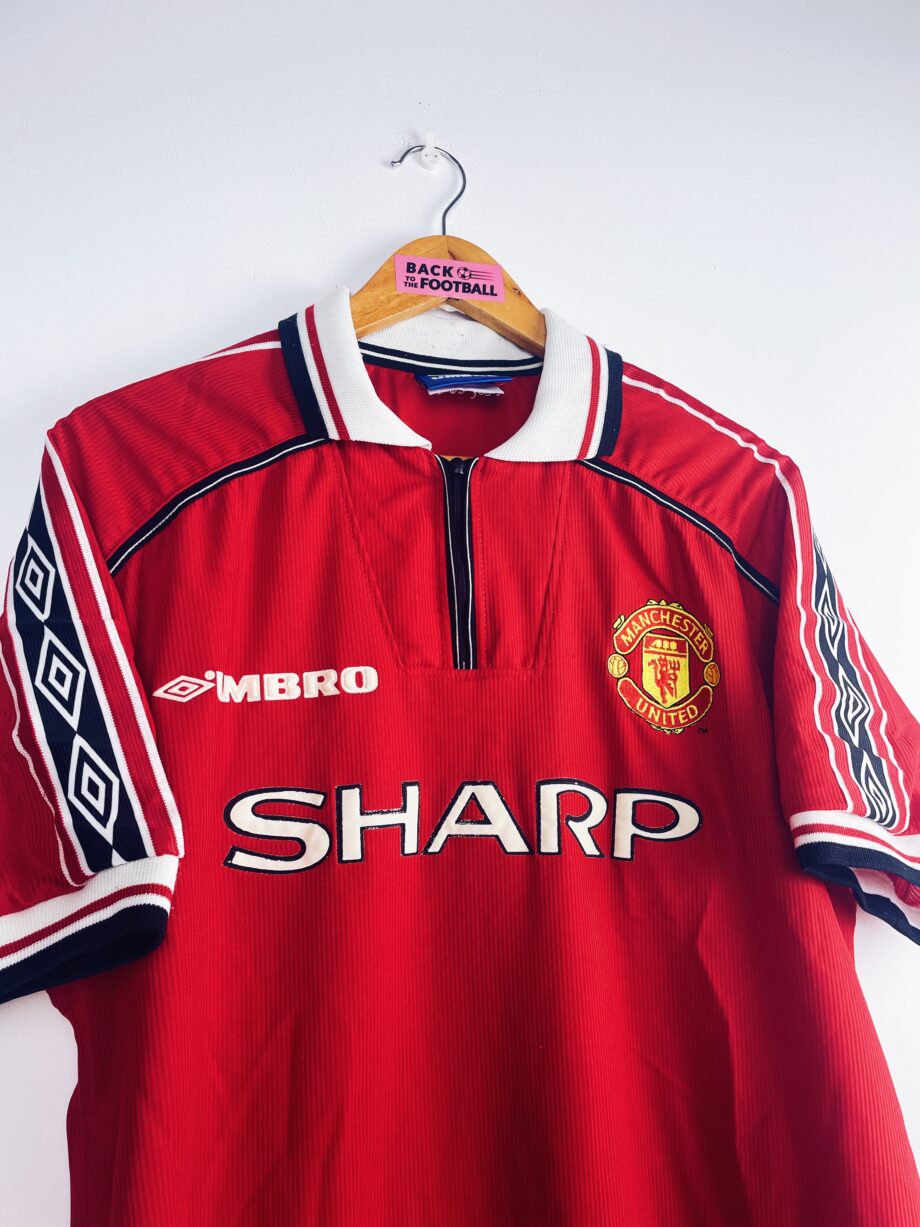 maillot vintage domicile de Manchester United 1998/2000