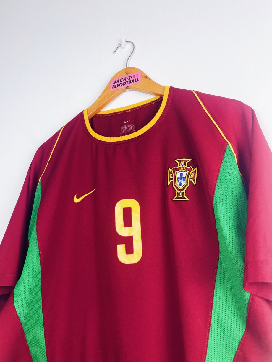 maillot vintage domicile du Portugal 2002/2004 floqué Pauleta