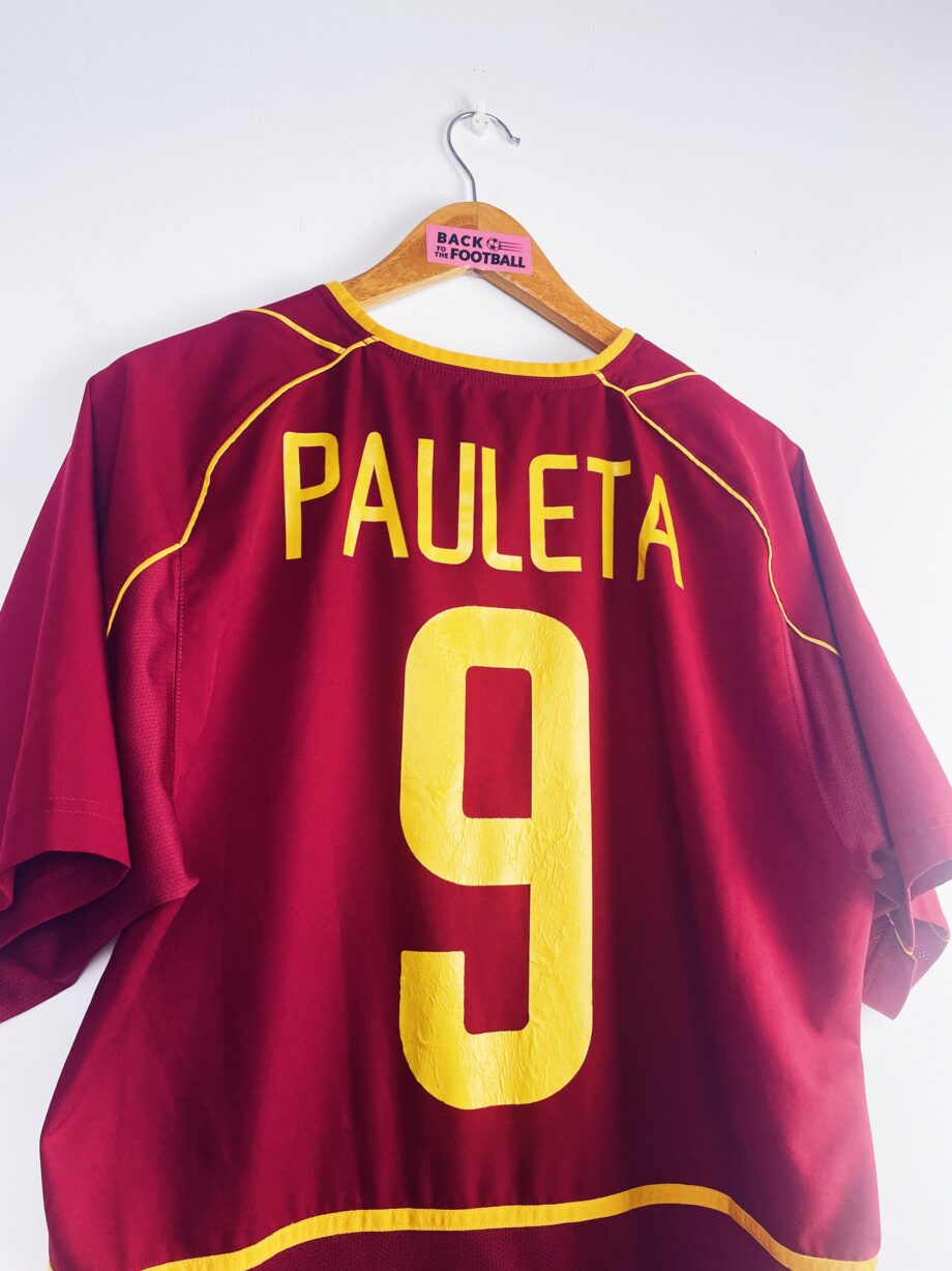 maillot vintage domicile du Portugal 2002/2004 floqué Pauleta