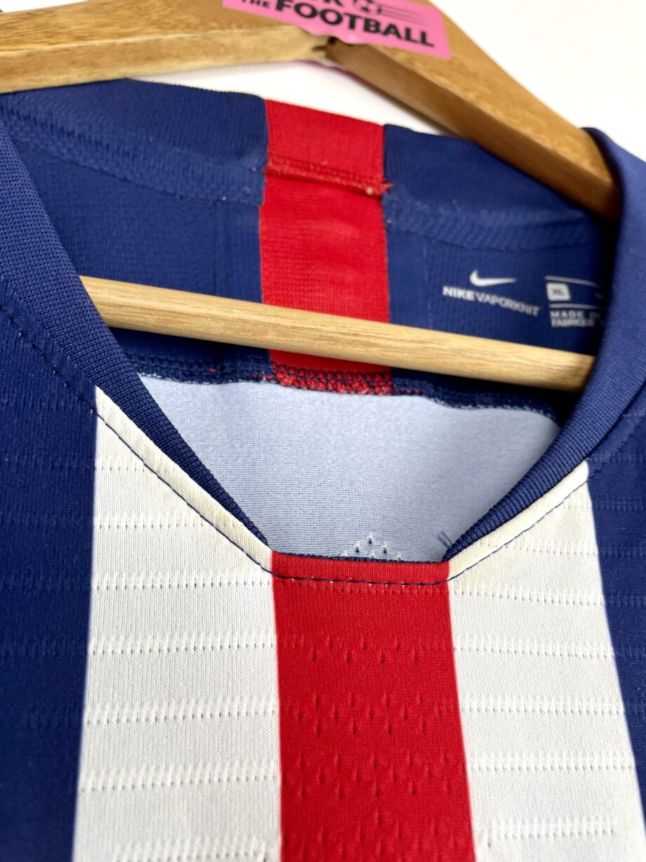 maillot vintage domicile du PSG 2019/2020 préparé (match issue) pour Cavani #9