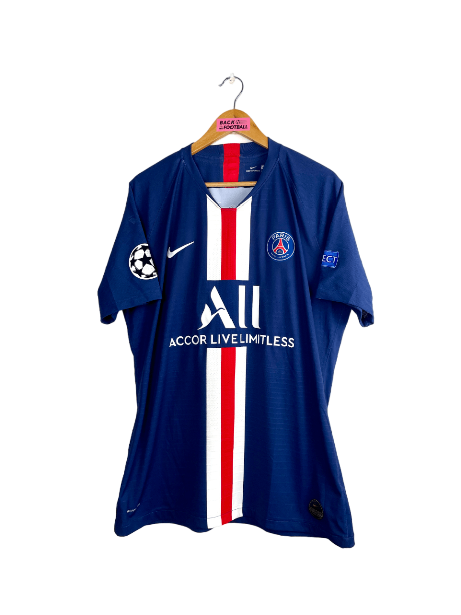 maillot vintage domicile du PSG 2019/2020 préparé (match issue) pour Cavani #9