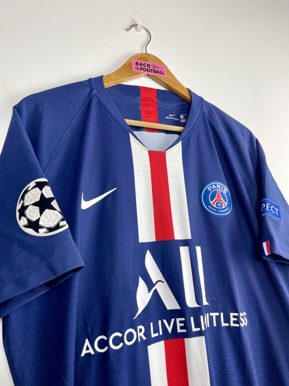 maillot vintage domicile du PSG 2019/2020 préparé (match issue) pour Cavani #9