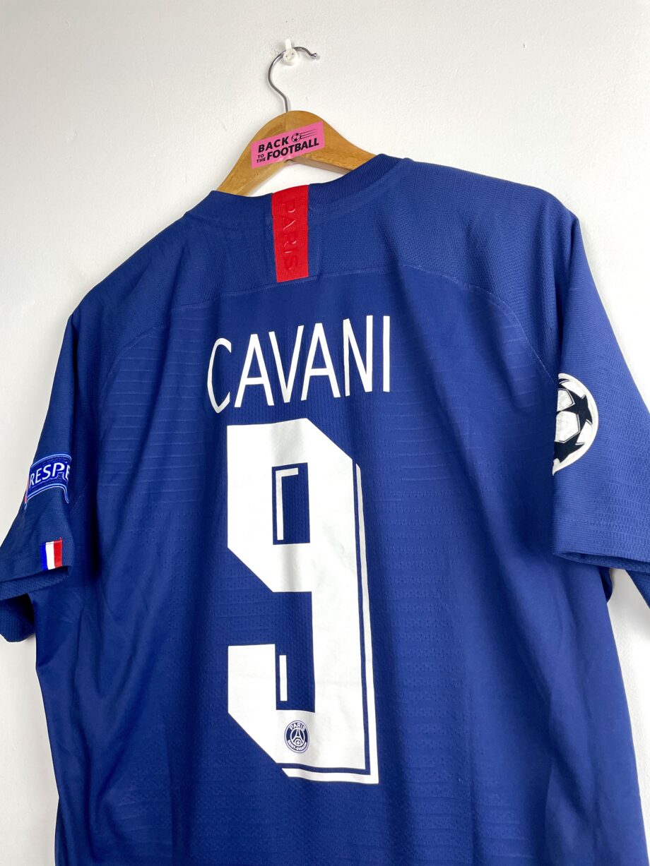 maillot vintage domicile du PSG 2019/2020 préparé (match issue) pour Cavani #9