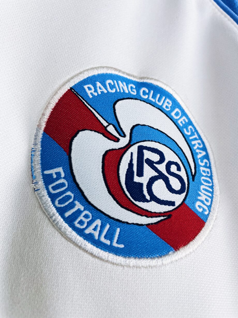 maillot vintage domicile du RC Strasbourg 2007/2008 préparé (match issue) pour Mathlouthi