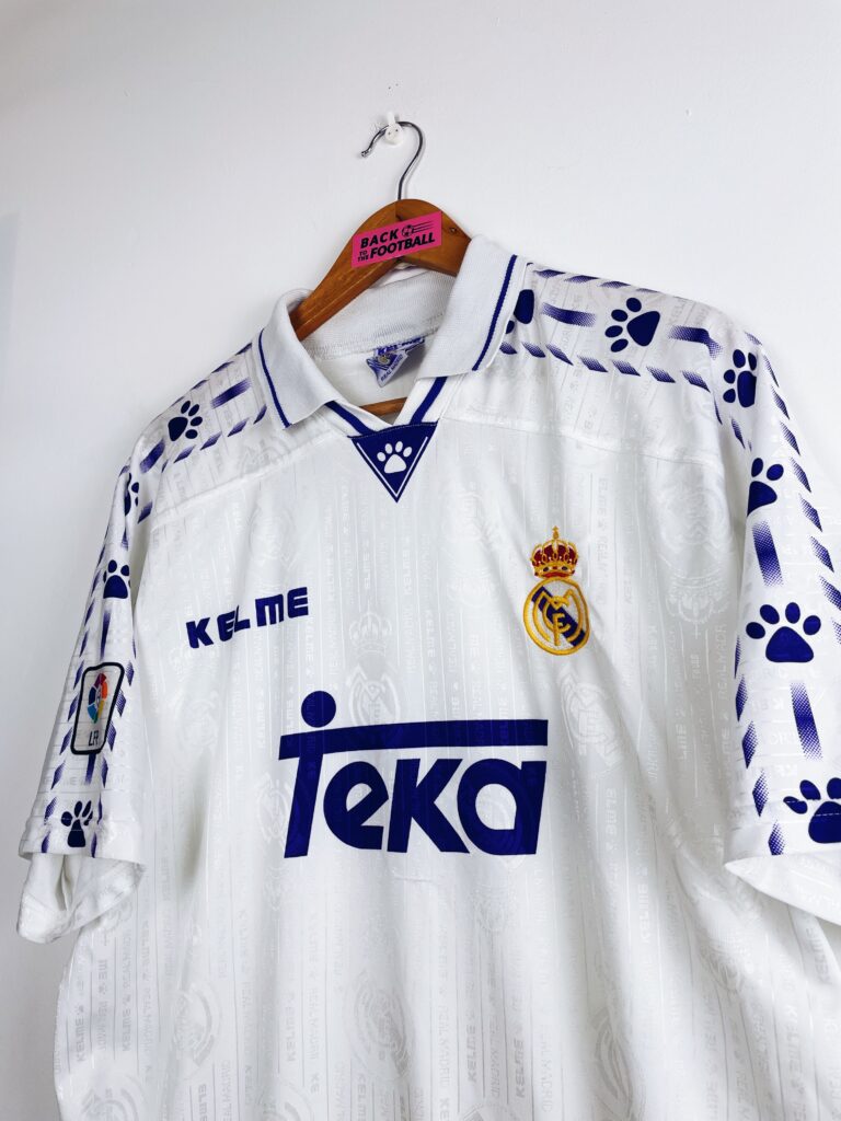 maillot vintage domicile du Real Madrid 1996/1997