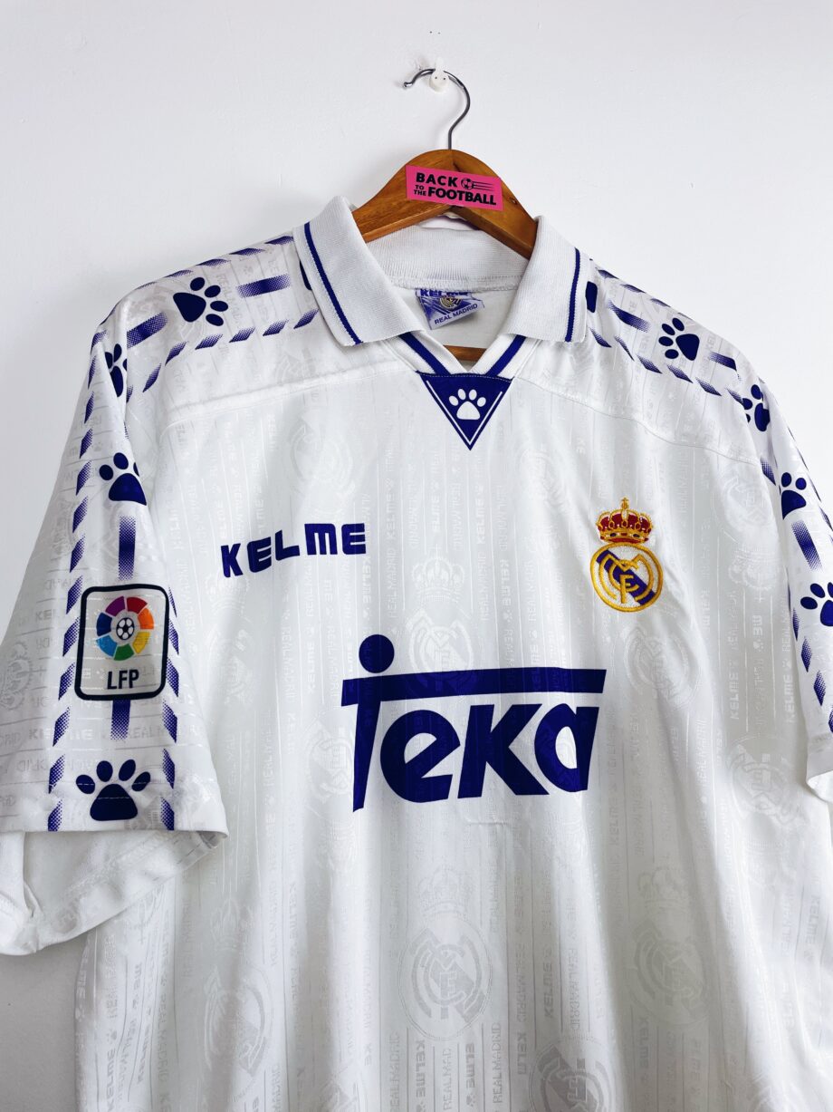 maillot vintage domicile du Real Madrid 1996/1997