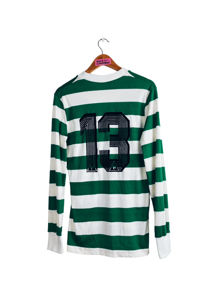 maillot vintage domicile du Sporting CP 1986/1987 manches longues porté (match worn) par le numéro 13