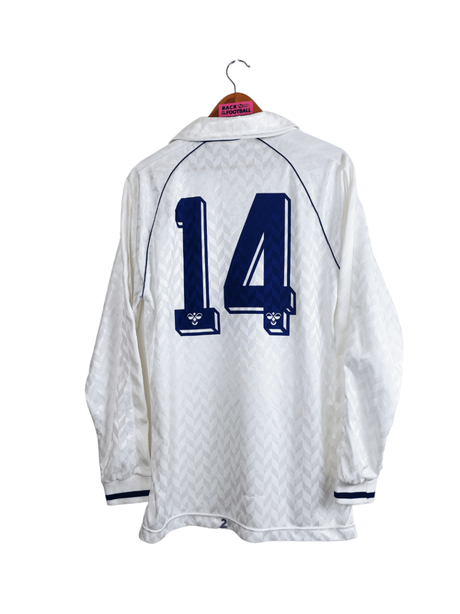 maillot vintage domicile de Tottenham 1987/1989 manches longue préparé (match issue) pour Howells #14