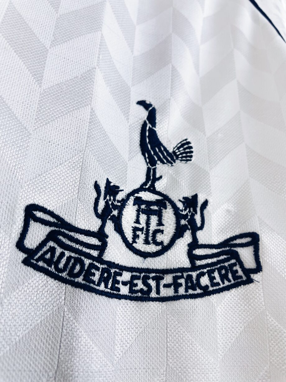 maillot vintage domicile de Tottenham 1987/1989 manches longue préparé (match issue) pour Howells #14