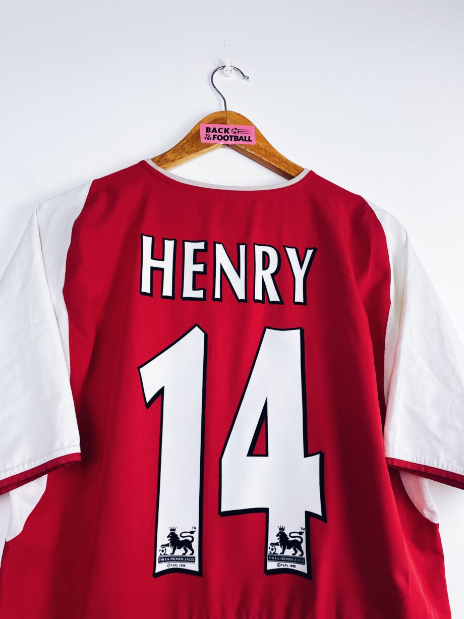 maillot vintage domicile Arsenal 2002/2004 floqué Henry #14