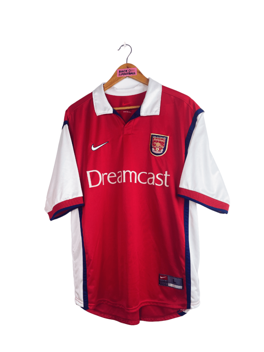 maillot vintage domicile d'Arsenal 1999/2000 floqué Henry #14