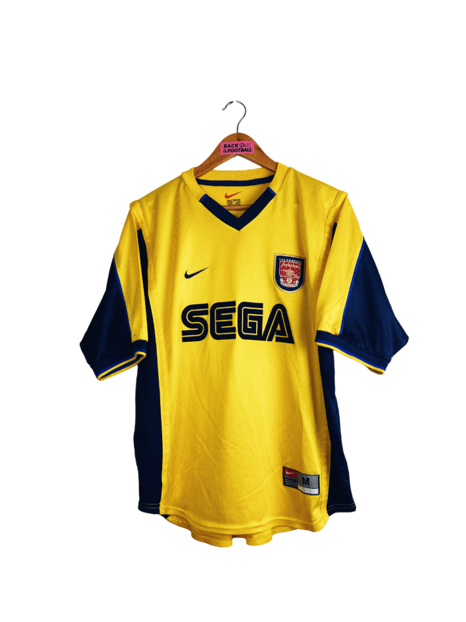 maillot vintage extérieur d'Arsenal 1999/2000 floqué Bergkamp