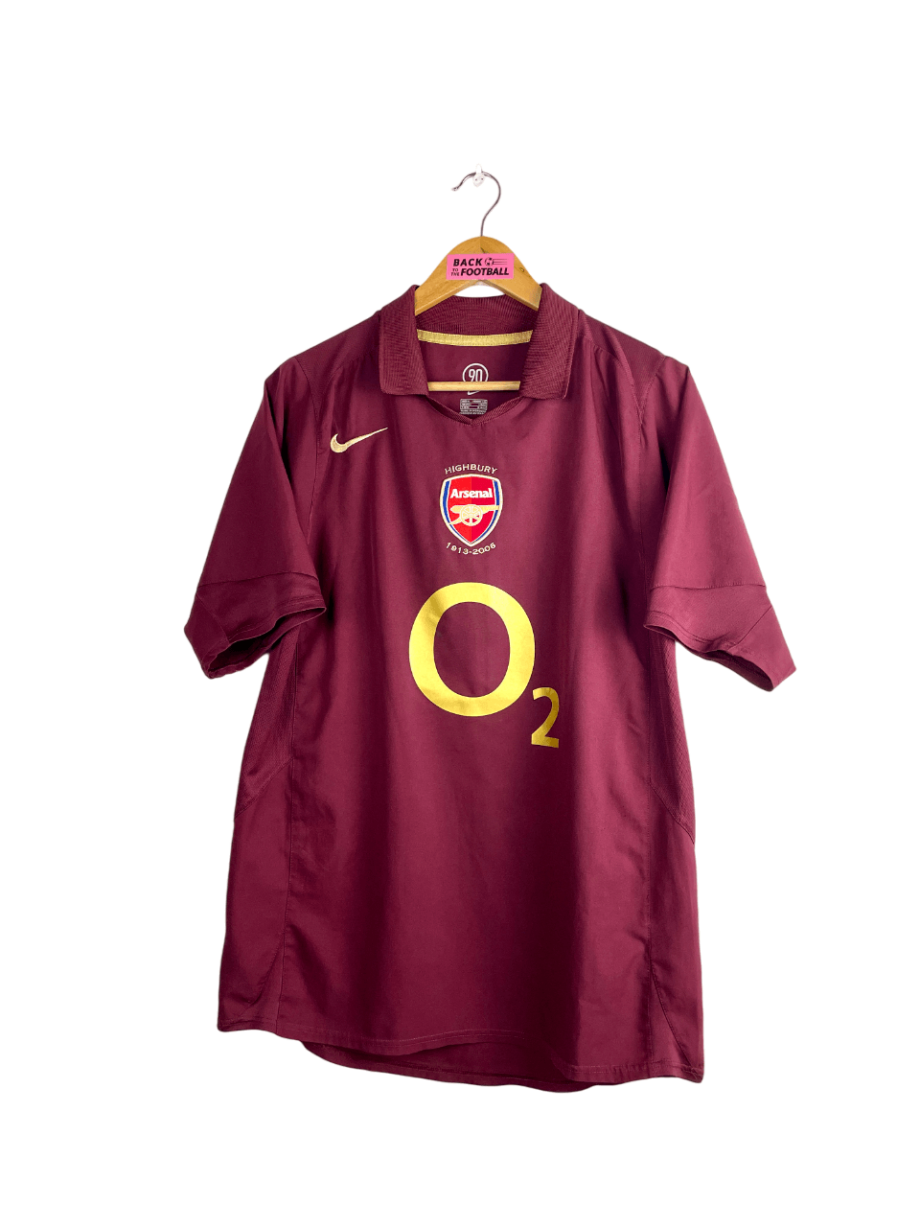 maillot vintage domicile d'Arsenal 2005/2006 floqué Henry #14