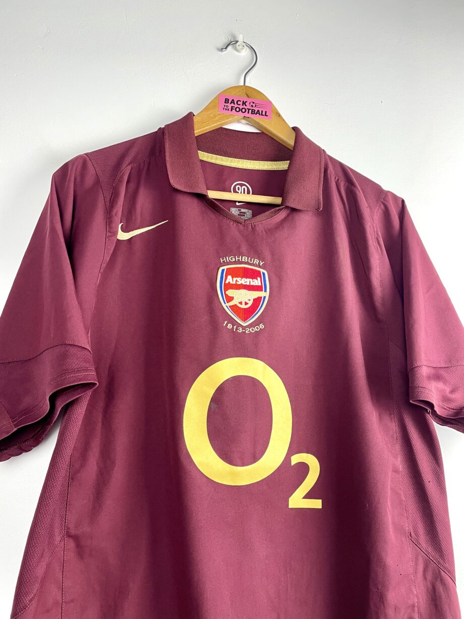 maillot vintage domicile d'Arsenal 2005/2006 floqué Henry #14