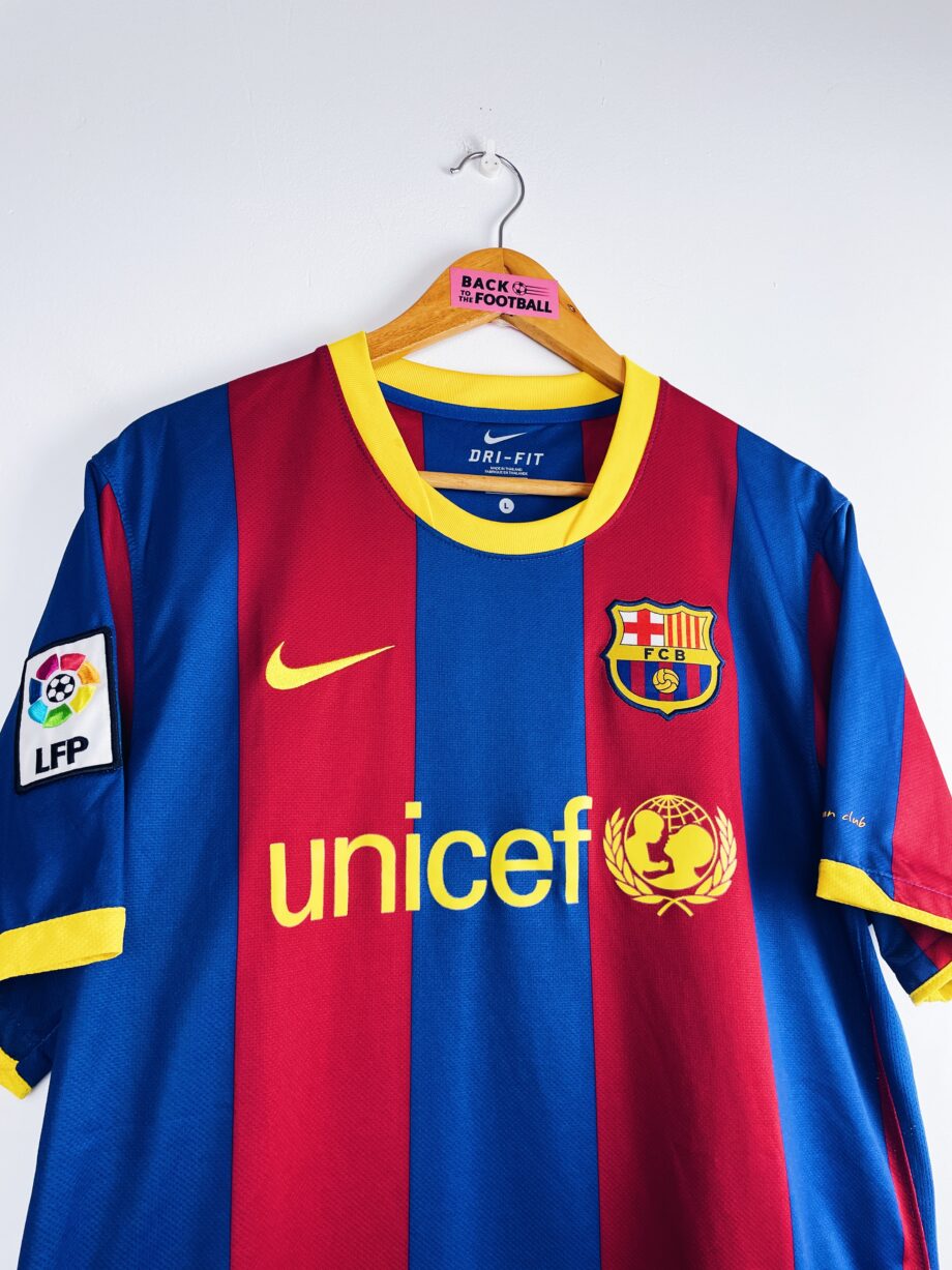 maillot vintage domicile de Barcelone 2010/2011 floqué Messi #10