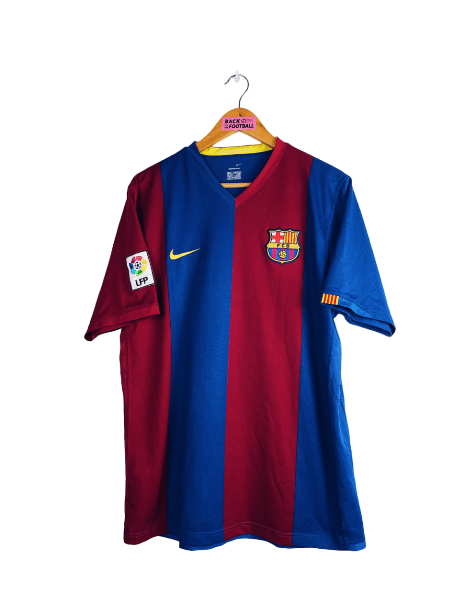 maillot vintage domicile de Barcelone 2006/2007 floqué Messi #19