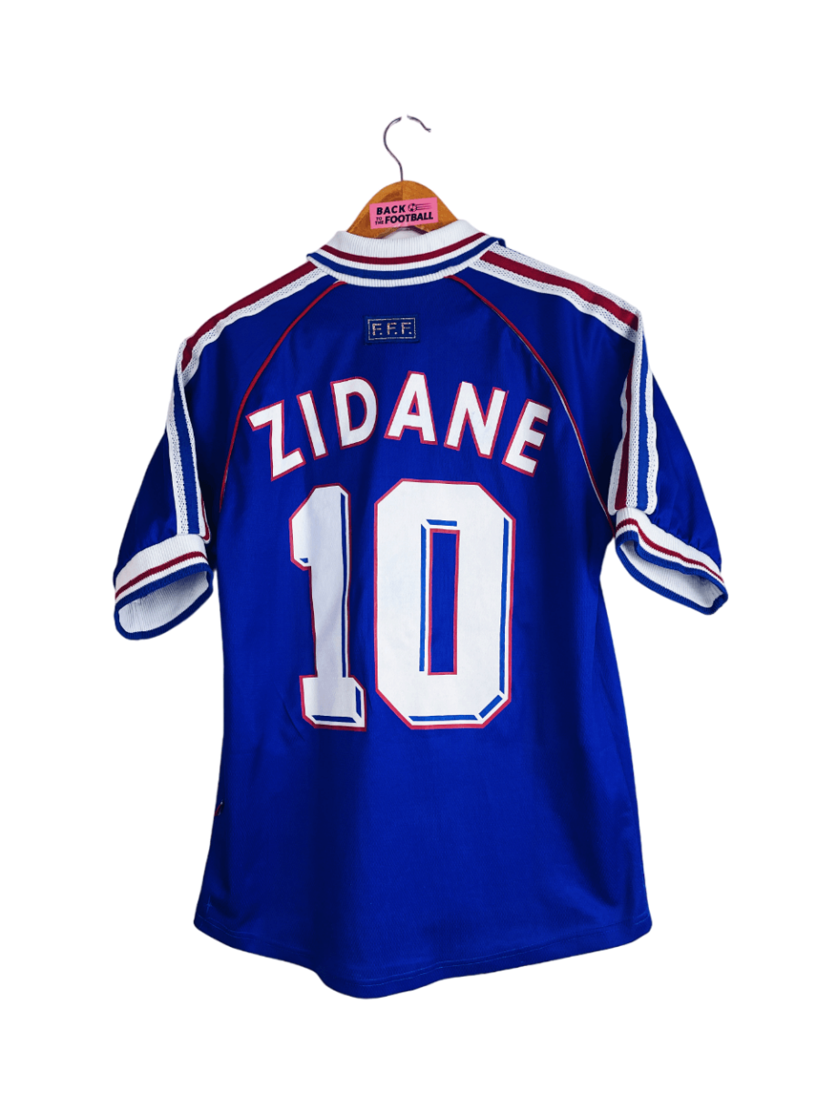 maillot vintage domicile de l'équipe de France 1998 floqué Zidane #10