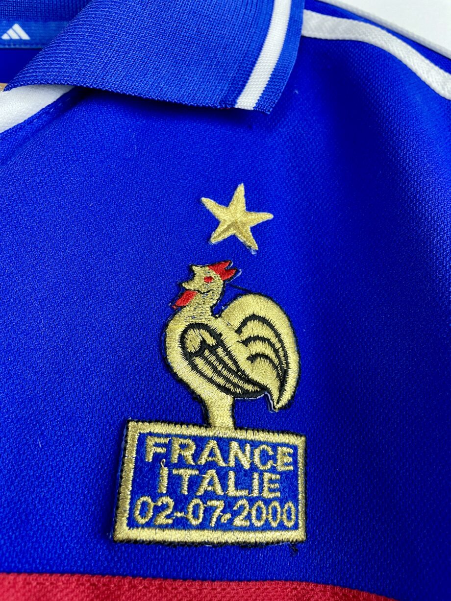 maillot vintage domicile de l'équipe de France 2000 floqué Zidane #10