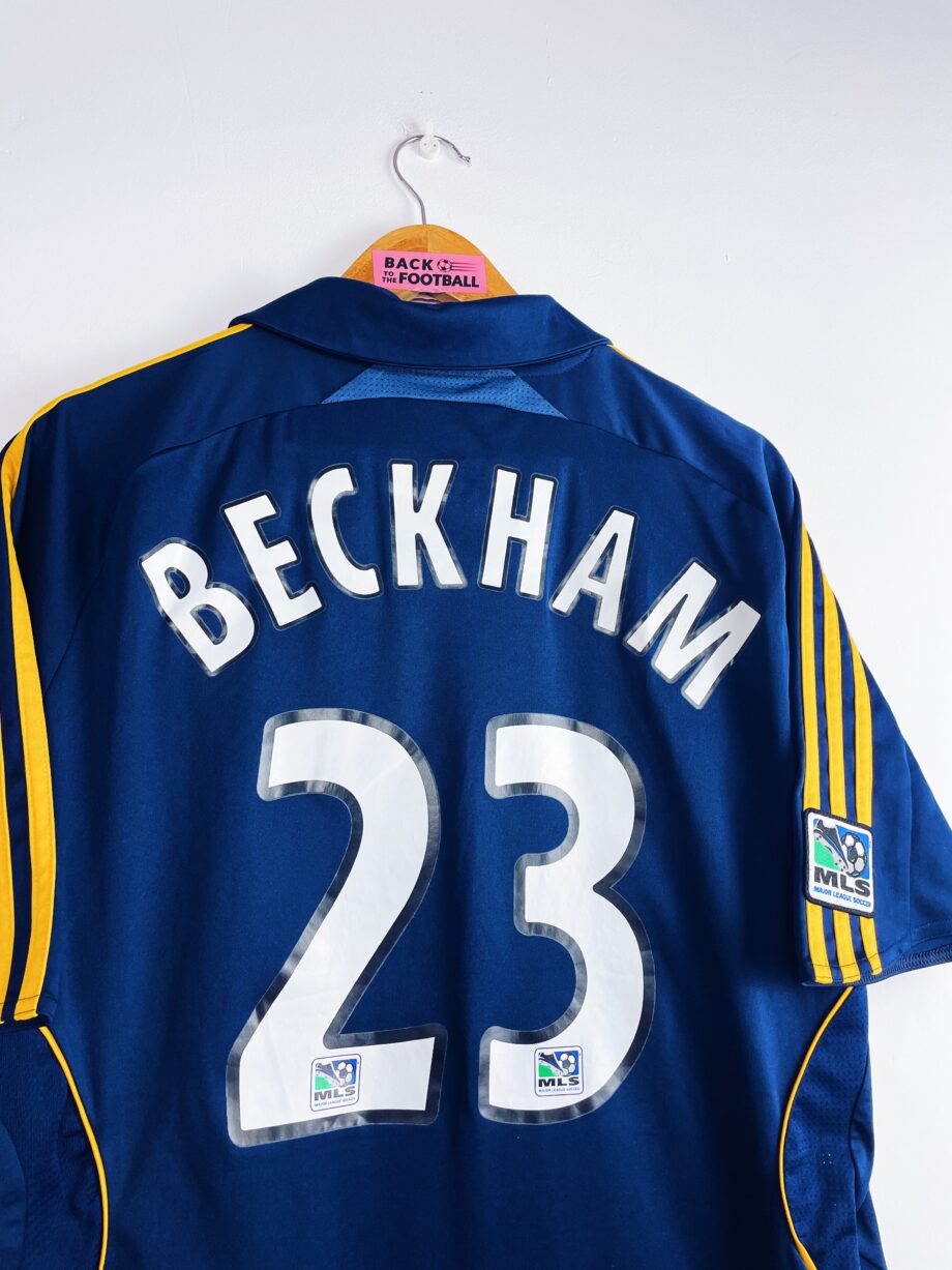 maillot vintage extérieur LA Galaxy 2007/2008 floqué Beckham #23