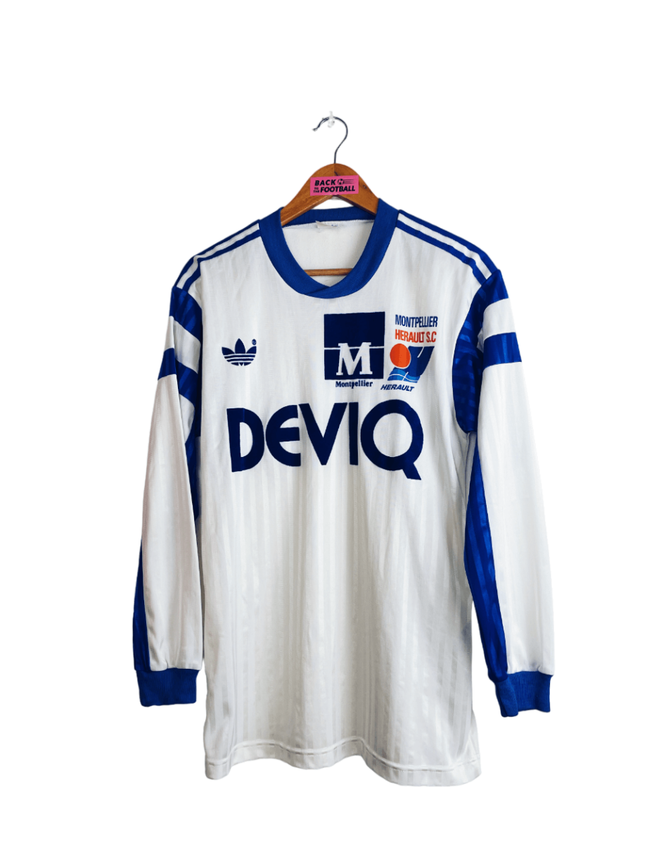 maillot vintage domicile de Montpellier HSC 1989/1990 manches longues