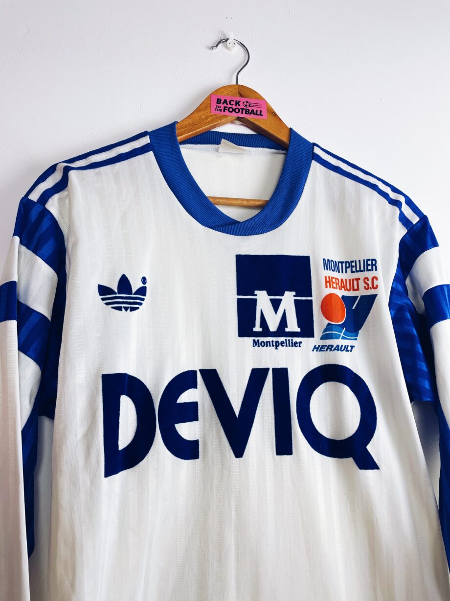 maillot vintage domicile de Montpellier HSC 1989/1990 manches longues
