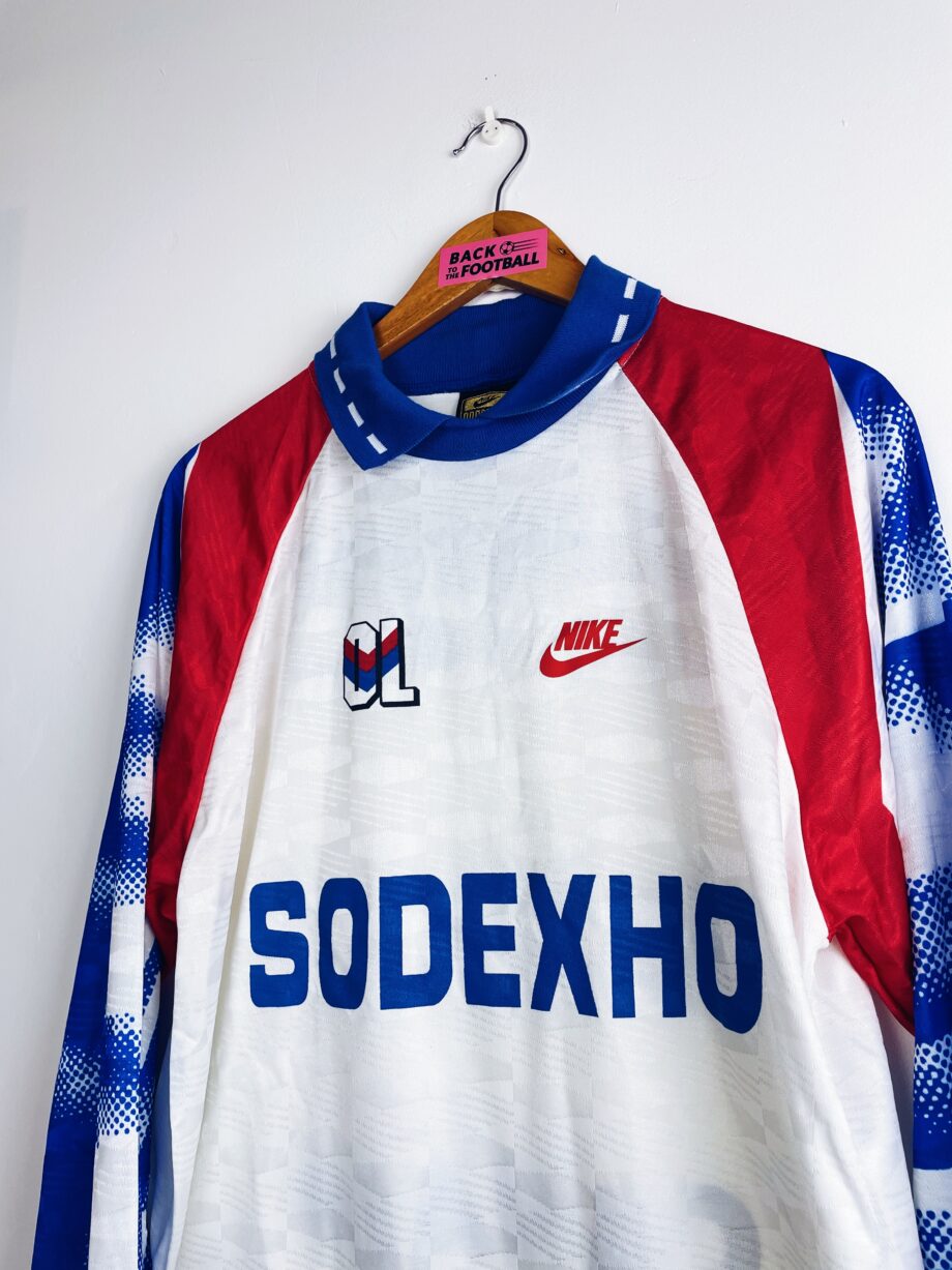 maillot vintage de l'OL 1992/1993 en manches longues
