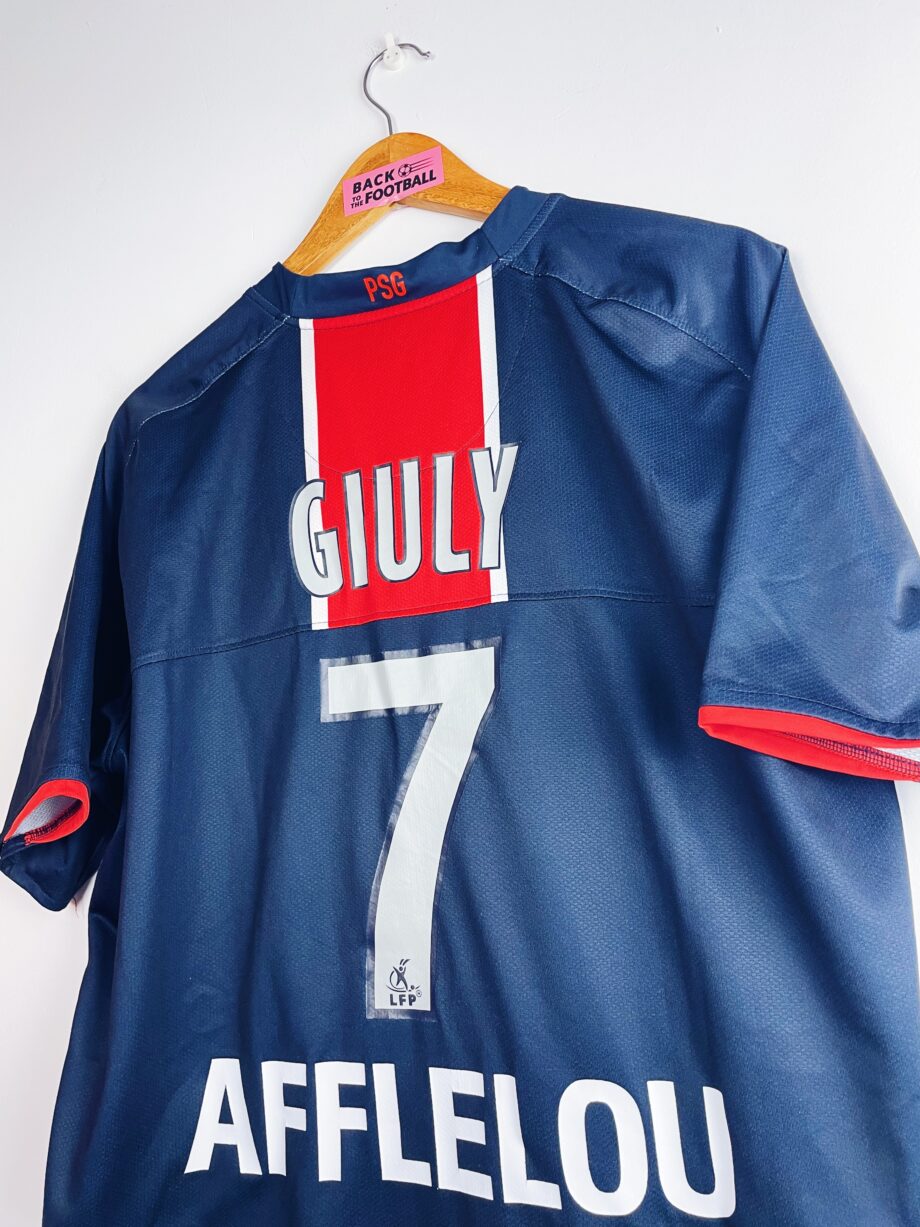 maillot vintage domicile du PSG 2008/2009 floqué Giuly #7