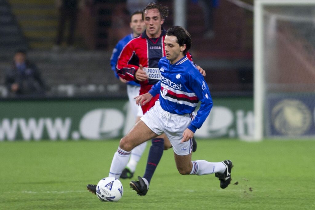 maillot vintage domicile Sampdoria 2000/2001